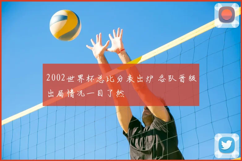 2002世界杯总比分表出炉 各队晋级出局情况一目了然
